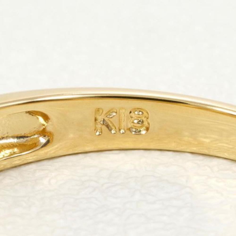 Other K18 Yellow Gold Diamond Ring 12 Metal Ring in Excellent Condition - Picture 6 of 7